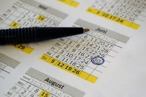 Exportação com dia e horário agendados